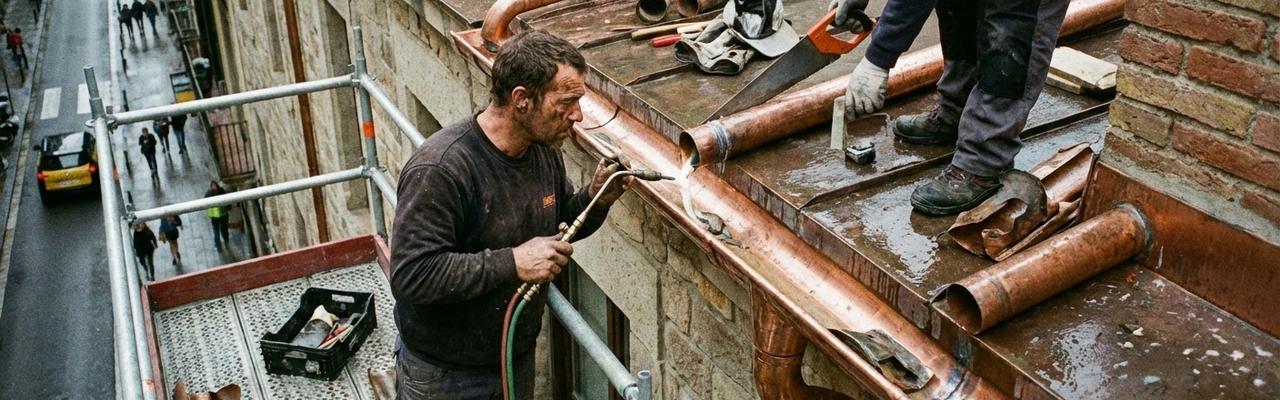 Montaje y reparación de bajantes y canalones en maracena