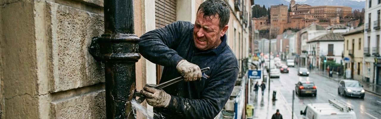 Reparación urgente de bajantes en maracena